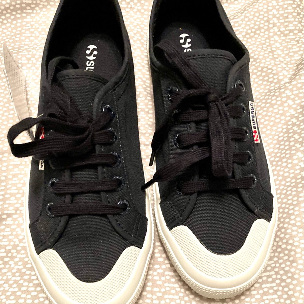 Superga 2294 Toe-Cap Navy Sneakers - Picture 5 of 13
